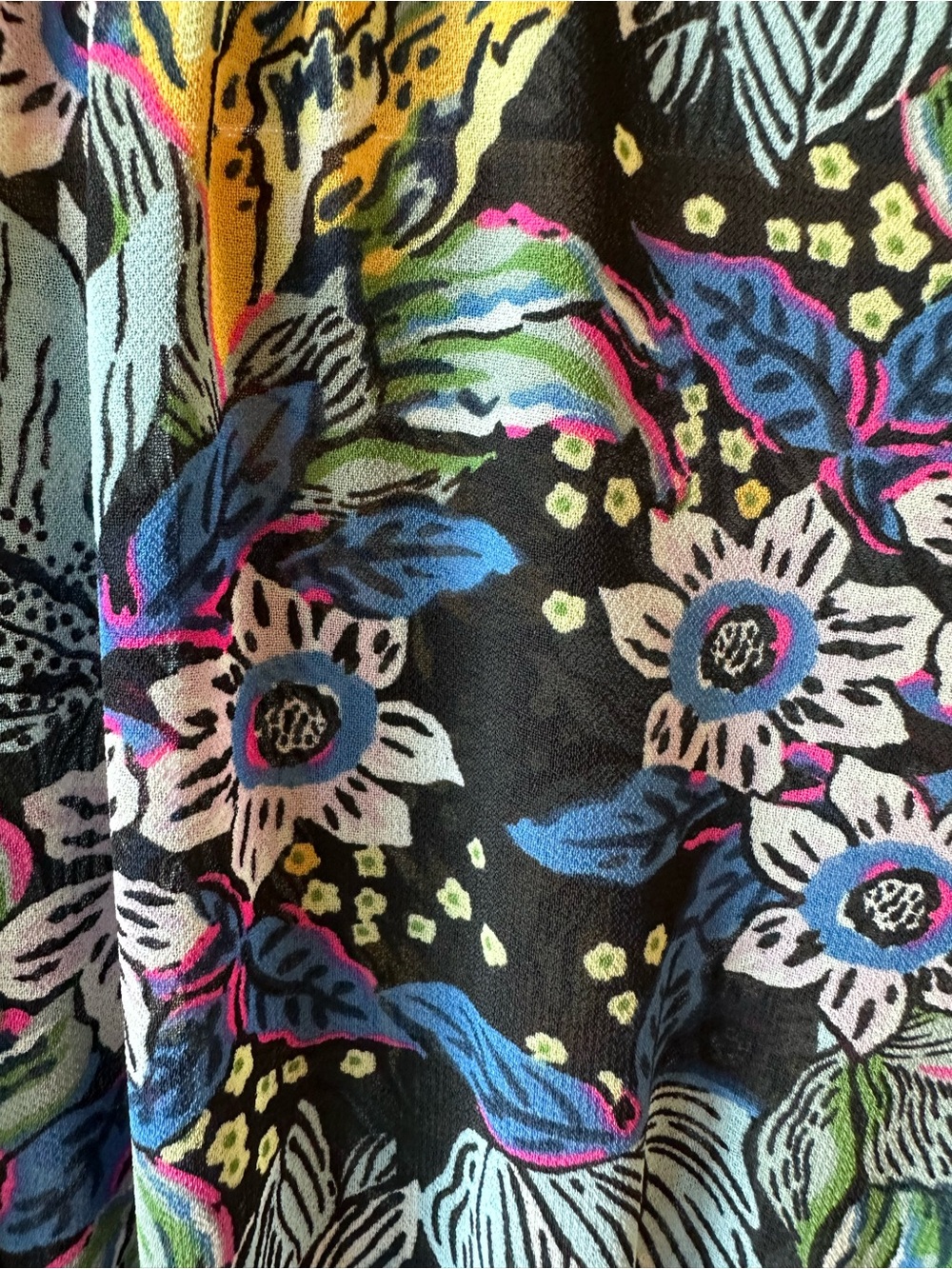 cinq a sept Floral Multicolor Smocked Mini Dress - Picture 4 of 4